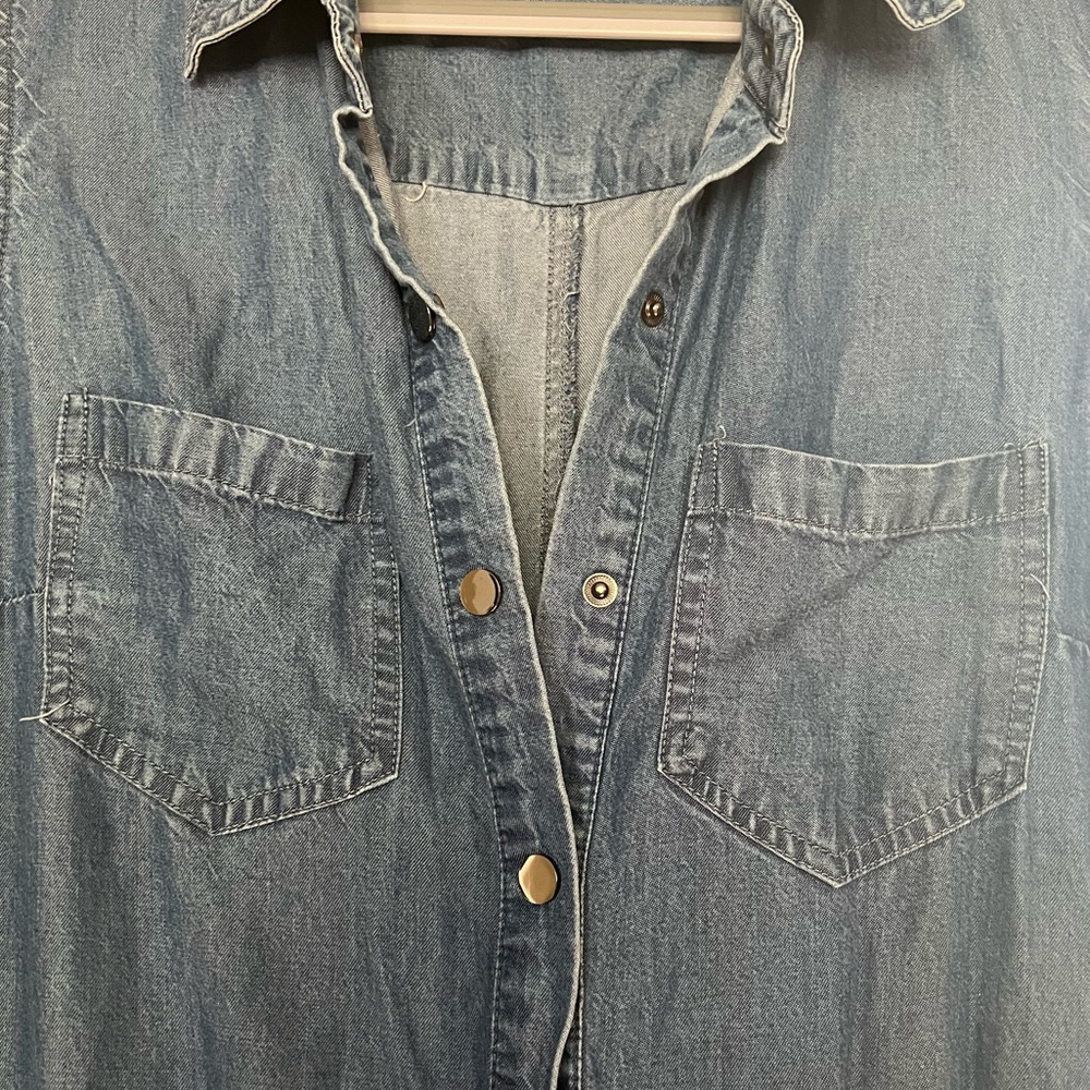 Super soft denim jumpsuit - Picture 1 of 6